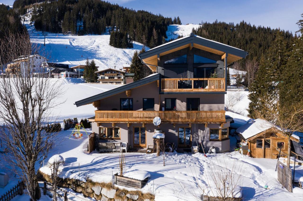 Ski In - Ski Out Panoramaferienhaus Breitmoos Neben Mittelstation Mittersill Exterior foto